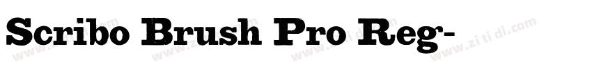 Scribo Brush Pro Reg字体转换